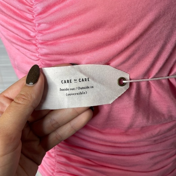 Pilcro Reversible Ribbed Tank Top Orange Pink Size M New without Price Tag - Picture 12 of 12